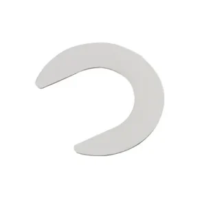 304 SST C-Shim, 0.05mm Thick, Slot 17mm x OD 30mm, Pack of 10, CS017030005