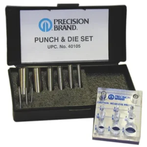 Punch and Die Set, 1/8" to 3/4", 40105