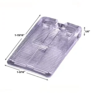 Vinyl (Clear) Wedgies Regular Flexible Installation Shim 1/4" High, 1.15"  Wide x 1.91"  Long, Pack of 30, 48920