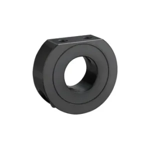 D-Cut Shaft Collar, Wedge-lok With Threaded Holes, ID 10mm x OD 35mm, 15mm Long, Steel S45C (Black Oxide), SCK1015CTN