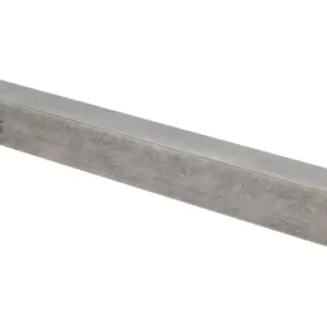 Square Metric Keystock, 8mm x 8mm, 12" Long, 300 Series Stainless Steel, 57430