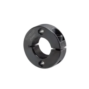 Shaft Collar with Threaded Inner Diameter and 2 Holes, M10(1.25P) x OD 25mm, 10mm Long, Carbon Steel S45C (Black Oxide), SCS10C10C
