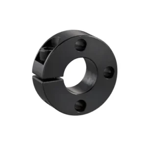 Slit Shaft Collar with 3 Holes, ID 35mm x OD 60mm, 15mm Long, Carbon Steel S45C (Black Oxide), SCS3515CP3