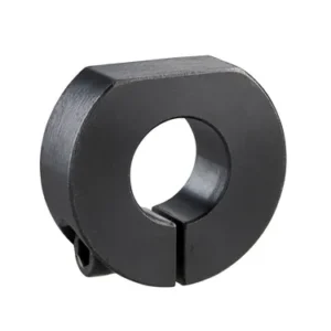 Slit D-Cut Shaft Collar, ID 15mm x OD 40mm, 15mm Long, Carbon Steel S45C (Black Oxide), SCS1515CT