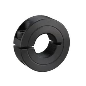 Slit Shaft Collar with Threaded Inner Diameter M10(0.75P) x OD 25mm, 9mm Long, Carbon Steel S45C (Black Oxide), SCS12H09C