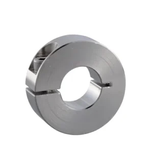 Slit Shaft Collar, ID 8mm x OD 25mm, 10mm Long, Carbon Steel S45C (Electroless Nickel Plating), SCS0810M