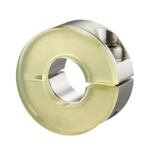 Slit Shaft Collar with Damper, ID 15mm x OD 40mm, 18mm Long, 304 Stainless Steel, SCS1518SD