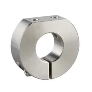 Slit D-Cut Shaft Collar with Threaded Holes, ID 16mm x OD 40mm, 15mm Long, 304 Stainless Steel, SCS1615STN