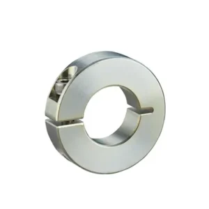 Slit Shaft Collar, ID 8mm x OD 25mm, 8mm Long, Carbon Steel S45C (Trivalent Chromate Plating), SCS0808U