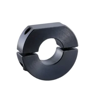 Split D-Cut Shaft Collar, ID 15mm x OD 40mm, 15mm Long, Carbon Steel S45C (Black Oxide), SCSS1515CT