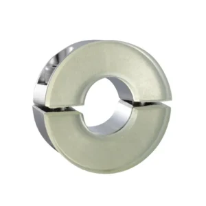 Split Shaft Collar with Damper, ID 16mm x OD 40mm, 18mm Long, 304 Stainless Steel, SCSS1618SD