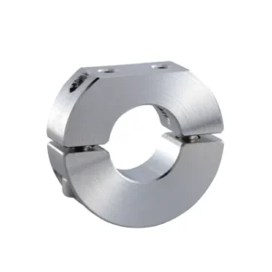Split D-Cut Shaft Collar with Threaded Holes, ID 50mm x OD 85mm, 22mm Long, 304 Stainless Steel, SCSS5022STN