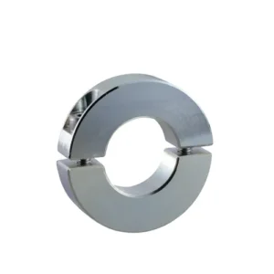 Split Shaft Collar, ID 8mm x OD 25mm, 8mm Long, Carbon Steel S45C (Trivalent Chromate Plating), SCSS0808U