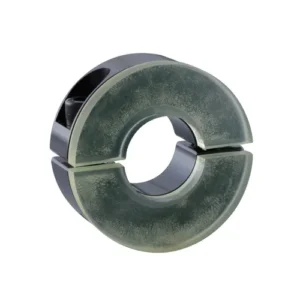 Split Shaft Collar with Damper, ID 8mm x OD 30mm, 18mm Long, Carbon Steel S45C (Cation Electrodeposition Coating), SCSS0818ZD