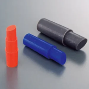 Solid Cylindrical Plug For M10 Screw Hole, รd8.5mm, 13mm Long, Silicone (Blue), Pack of 10, HCBS10-P