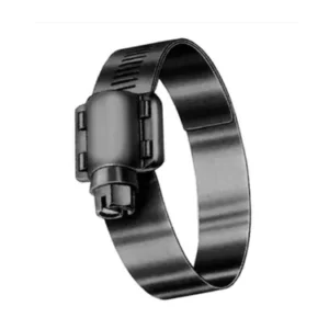 HD44SN, 9/16" Band, Heavy Duty 4-Piece Hose Clamp, 2-3/8" - 3-3/16", All Stainless (Pack of 10), 47056