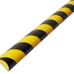 Rounded Protective Foam For Corners, 25mm Wide x 1 Metre Long, Yellow and Black, BP1-L1