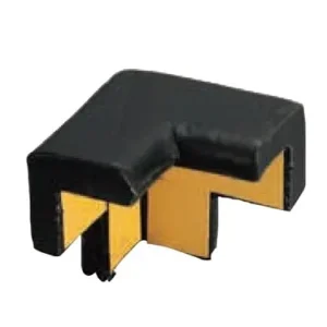 Three-way Flat Protective Corner Bracket (For BP2), 16mm x 25mm Wide, 45mm Long, Black, BP13