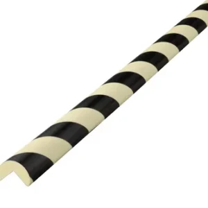 Rounded Protective Foam For Corners, 25mm Wide x 1 Metre Long, Reflective Yellow and Black, BP16-L1