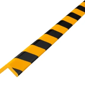 Flat Protective Foam (Wider Version) For Corners, 47mm Wide x 1 Metre Long, Yellow and Black, BP3-L1