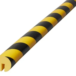 Rounded Protective Foam For Edges, Diameter 40mm x 1 Metre Long, Yellow and Black, BP7-L1