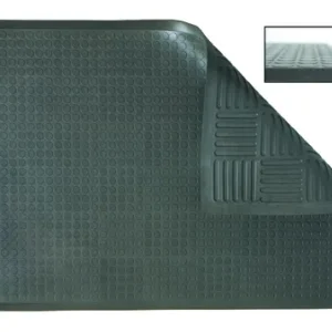 Ergomat Classic Deluxe Mat, 120cm Long x 120cm Wide, 1.5cm Thick, Polyurethane (Charcoal Grey), DST120120