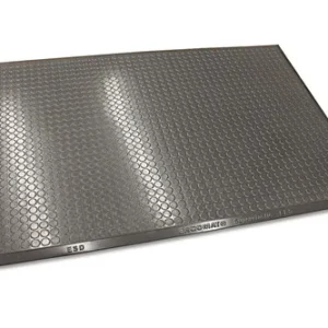 Ergomat Complete Smooth ESD Mat, 120cm Long x 120cm Wide, 1.1cm Thick, Polyurethane (Grey), EFS120120-ESD