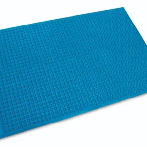 Ergomat Hygiene Food & Medical Mat, 120cm Long x 120cm Wide, 1.1cm Thick, EPDM Rubber (Blue), EH120120-BLU