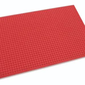 Ergomat Hygiene Food & Medical Mat, 90cm Long x 60cm Wide, 1.1cm Thick, EPDM Rubber (Red), EH6090-RED