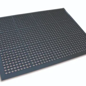 Ergomat Industry Mat, 120cm Long x 120cm Wide, 1.9cm Thick, Nitrile Rubber (Black), EX120120