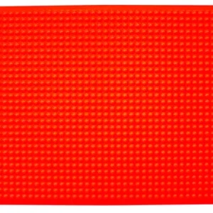 Ergomat Infinity Bubble Mat, 120cm Long x 120cm Wide, 1.45cm Thick, Polyurethane (Red), IN120120-R