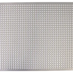 Ergomat Infinity Bubble Mat, 120cm Long x 120cm Wide, 1.45cm Thick, Polyurethane (Silver), IN120120-S