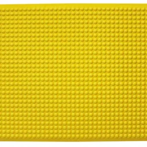 Ergomat Infinity Bubble Mat, 120cm Long x 120cm Wide, 1.45cm Thick, Polyurethane (Yellow), IN120120-Y