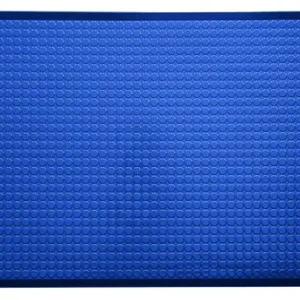 Ergomat Infinity Deluxe Mat, 120cm Long x 120cm Wide, 1.5cm Thick, Polyurethane (Blue), IND120120-B