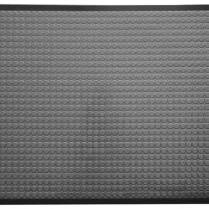 Ergomat Infinity Smooth ESD Mat, 120cm Long x 120cm Wide, 1.1cm Thick, Polyurethane (Black), INS120120-BK-ESD