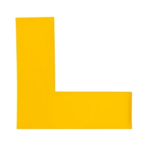 Floor Marking Tape, L-shaped, 150mm Long x 150mm Wide, Yellow, PVC, LPL2