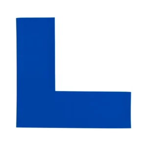 Floor Marking Tape, L-shaped, 150mm Long x 150mm Wide, Blue, PVC, LPL5