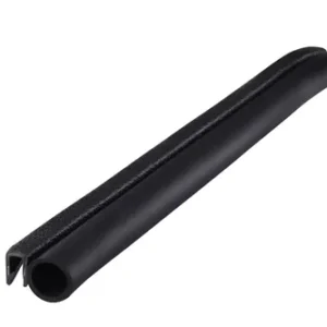Trim Seal For Plate Thickness 6.4mm, 15M Long, PVC (Black), 6100-B-3X64A