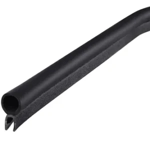 Trim Seal For Plate Thickness 6.4mm, 15M Long, PVC (Black), 6100-B-3X64C