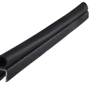 Trim Seal For Plate Thickness 9.5mm, 15M Long, PVC (Black), 6375-B-3X95C