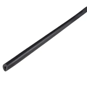 Rubber Edge Trim For Plate Thickness 0.8mm, 6.3mm Wide x 1M Long, Neoprene, Black, TRE08-L1