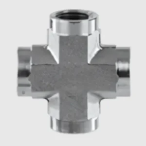 04-04-04-04 - 1/4" Female (Pipe) Cross Fitting