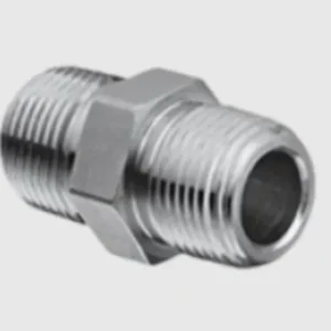 02-02 - 1/8" Male (Pipe) x 1/8" Male (Pipe) Hex Nipple