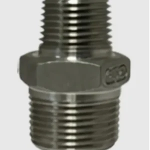 1/4" x 1/8" 304 SS Reducing Hex Nipple