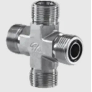3/4" Male ORFSS304- Cross Ftting