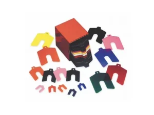 Plastic Color Coded Slotted Shim, 2 Inch x 2 Inch, 170 Piece Assortment ...