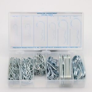 150 Piece Hitch Pin Clip Assortment, Steel, 12915