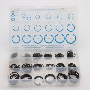 218 Piece Metric Housing Ring Assortment, Steel, 13985