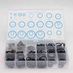 350 Piece Metric O-Ring Assortment, Buna-N, 13995