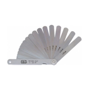 19 Piece Feeler Gauge Stainless Steel Assortment 12.7mm Wide x 75mm Long Blades, SUS-60M
